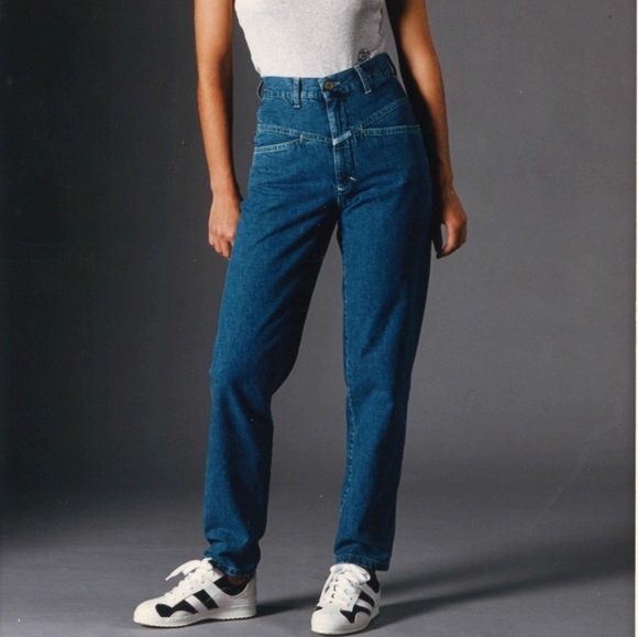 VINTAGE 80s ZENA 2-Button Taper Leg High-Waist Jeans Size 26 - Picture 10 of 10